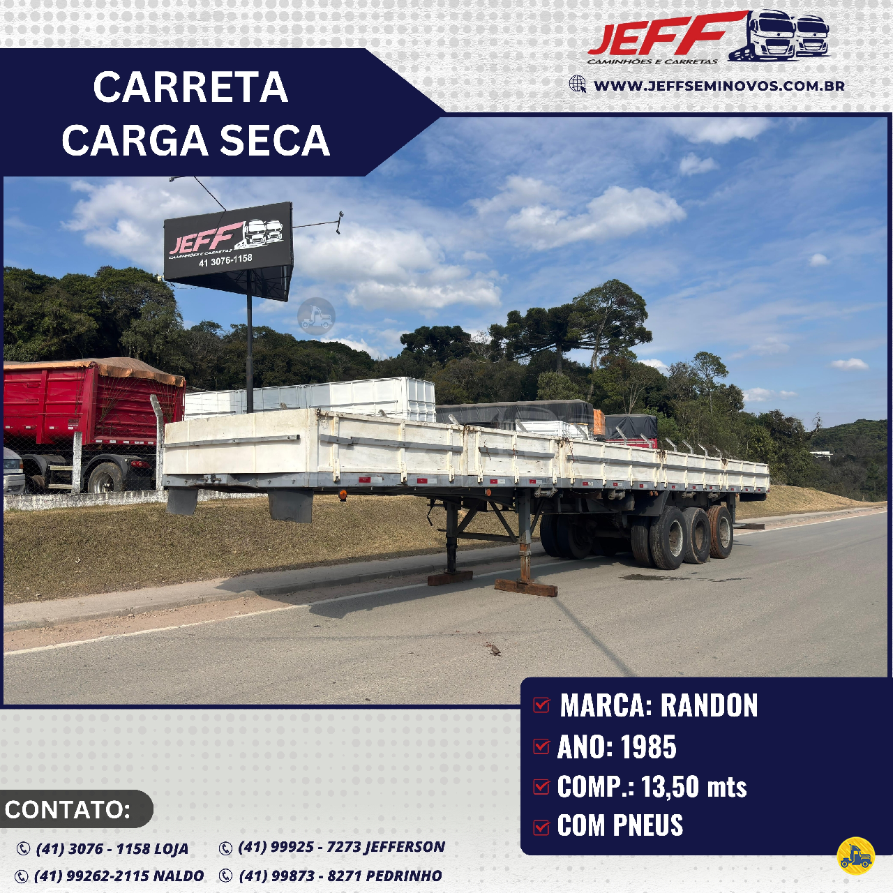 CARGA SECA de JEFF Seminovos - Caminhões e Carretas